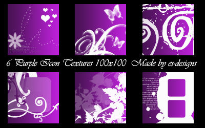 6 Purple Icon Textures