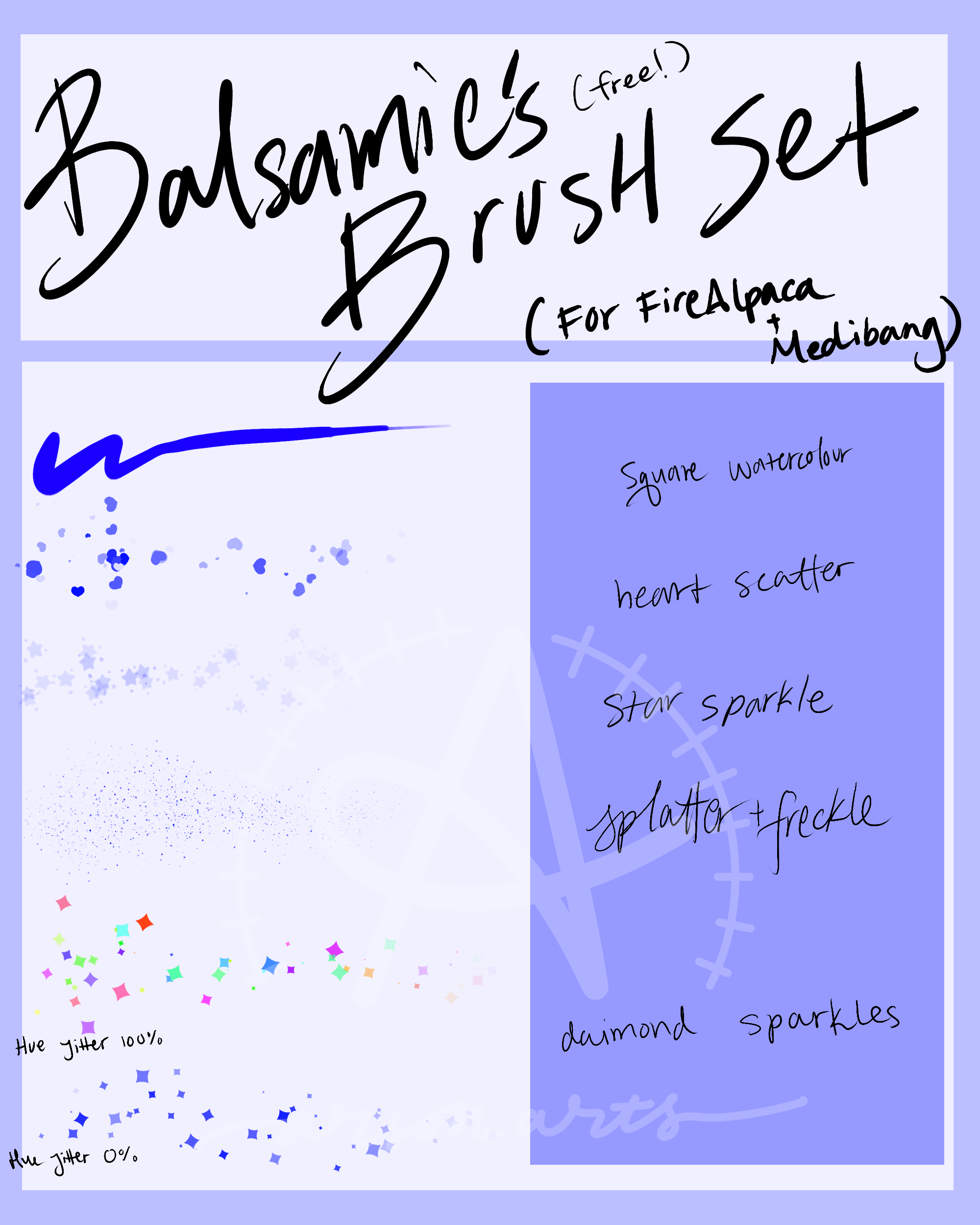 Brush Set #1 [sparkles + my default brush] by caffeinatedpainart on ...