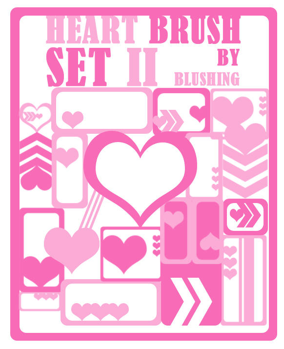 Heart Brush Set II by blushing on DeviantArt