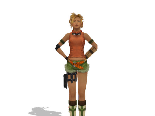 MMD Angry Pose DL Rikku