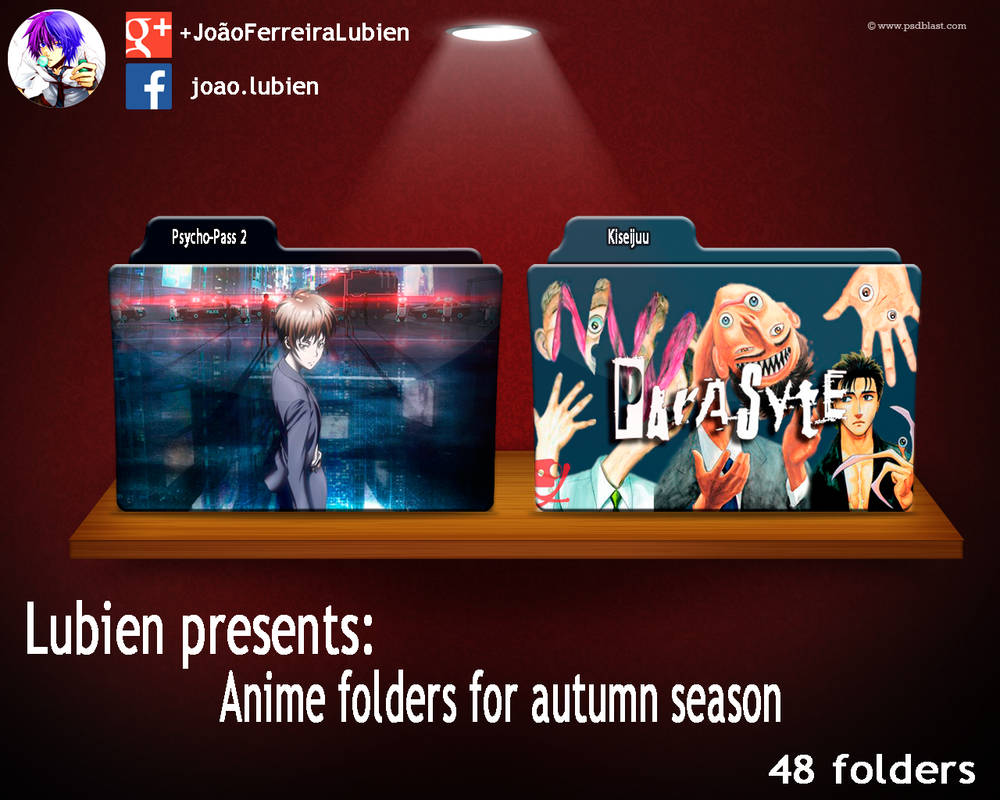 Folder Icons for animes of Autumn Season by LubienGiagulliel on DeviantArt