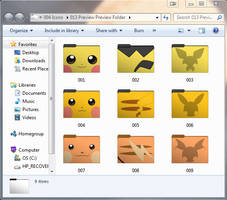 Pokemon Chu! Set 2 of 2 Shiny Folder Icons