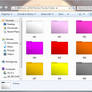 Basic Set 1 of 6 Warm Color Computer Folder Icons