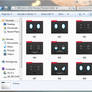 Chao Set 2 of 3 Dark Computer Folder Icons