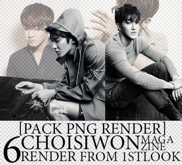 [Pack 6 PNG RENDER] Choi Si Won 1stlook magazine