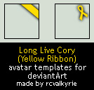 Yellow Ribbon avatar templates