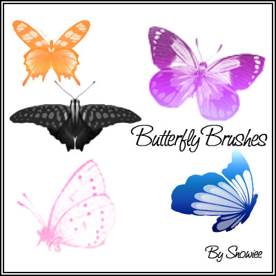 Butterfly Brushes by Snowiee on DeviantArt