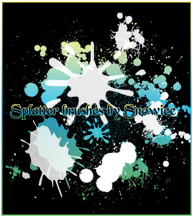 Splatter brushez by Snowiee