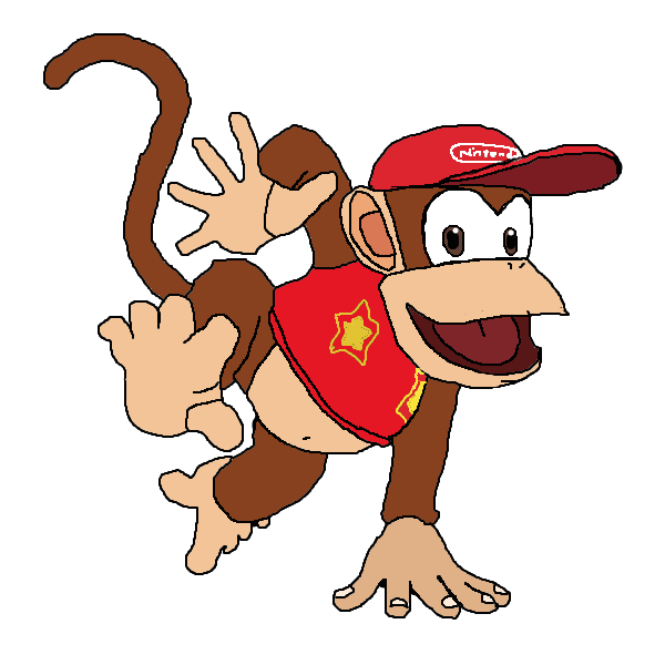Diddy Kong Tracing (SSB4) by AlexGamerBro on DeviantArt