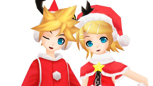 PD Extend Christmas Kagamine Len and Rin + DL by MayuAmakura14 on ...