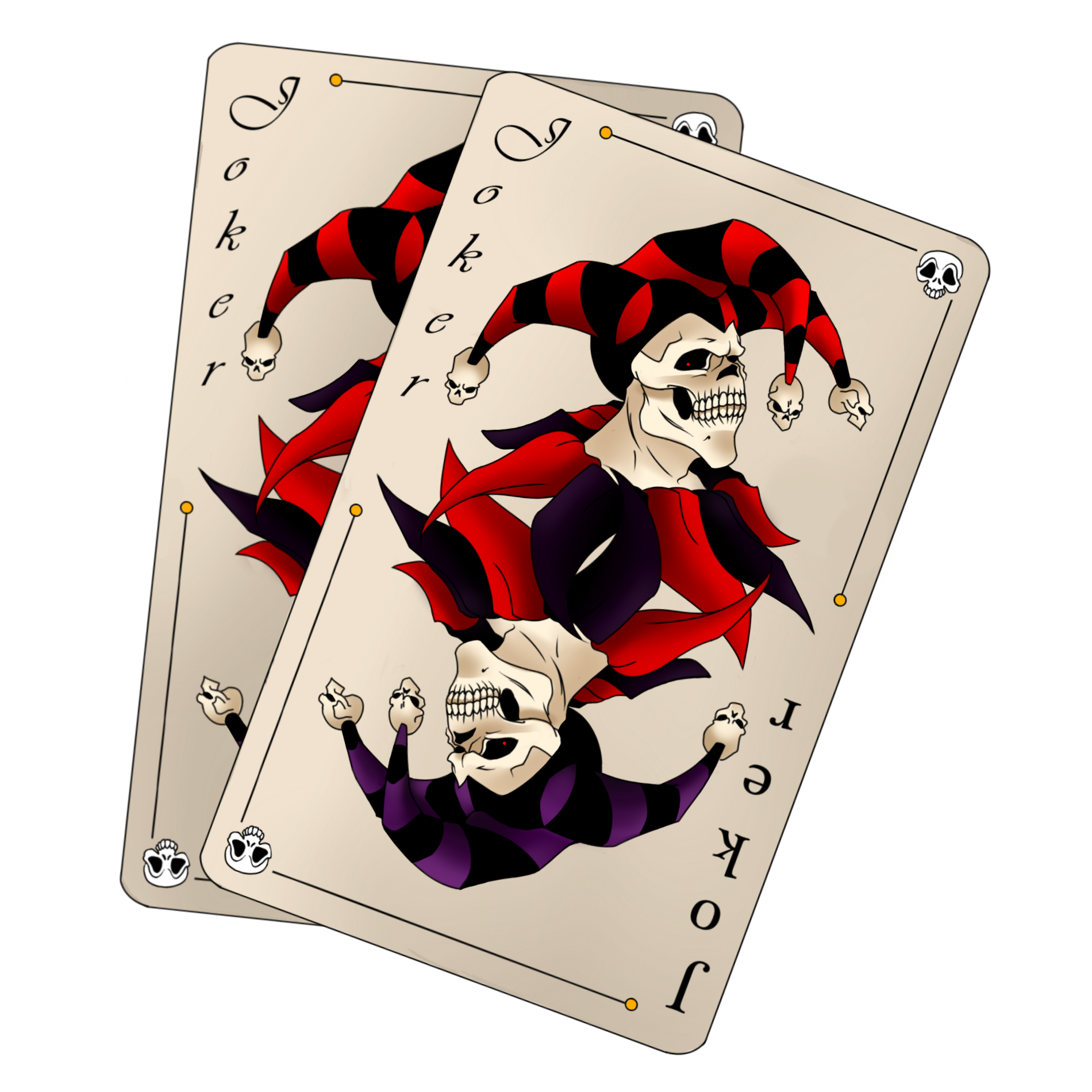 joker playing card tattoo designs