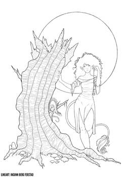 Skogvetten Lineart