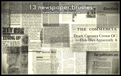 Newspaper Brushes