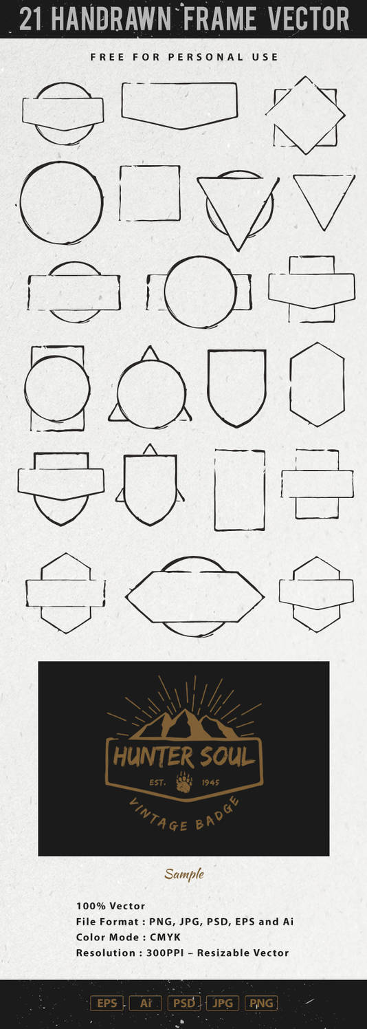 Free Hand Drawn Frame Vector By Avartdecreative On Deviantart