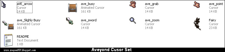 Aveyond Cursor Set