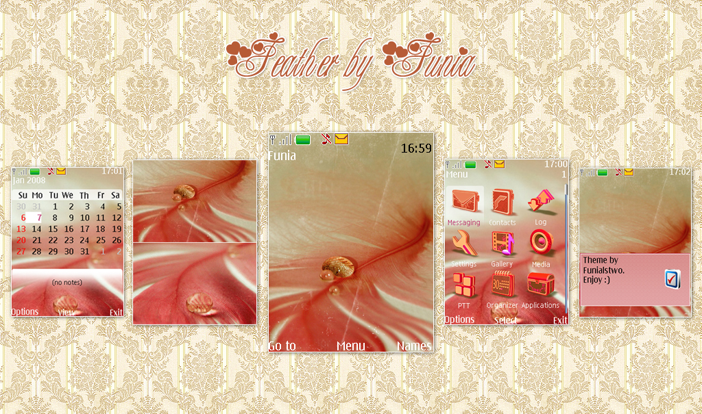 Feather theme for Nokia s40v3