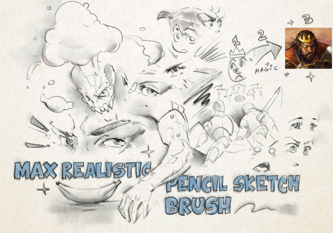 Max Realistic Pencil Sketch Brush By Maxprodanov On Deviantart
