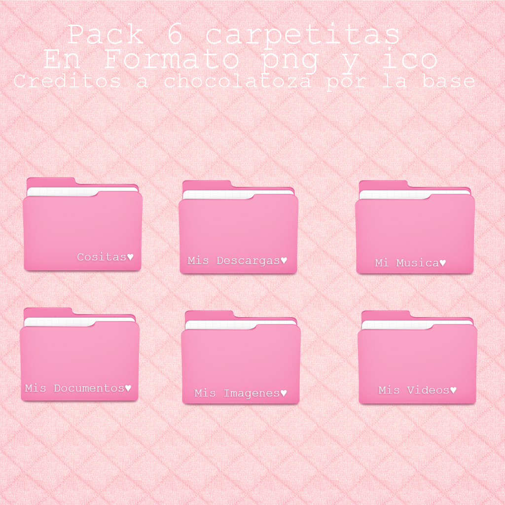 Pack Folders Rosadillas