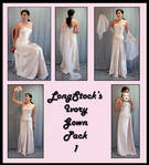 Ivory Gown Pack 1 by LongStock