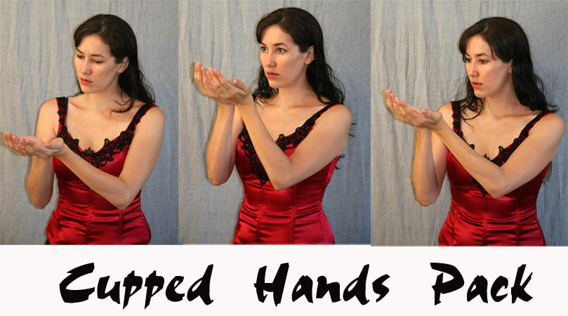 Cupped hands. Hand Pack. Cupped.