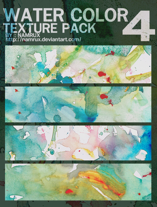 water color texture pack 0404 by namrux