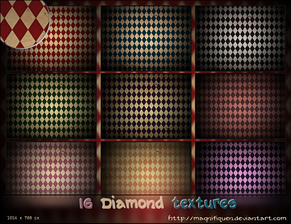 16 Large Diamond Textures Pack