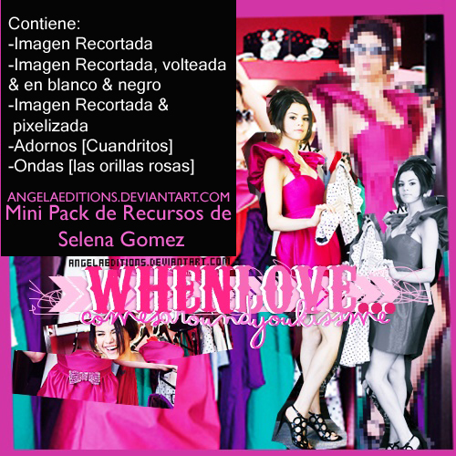 MINI PACK RECURSOS SELENA GOMEZ