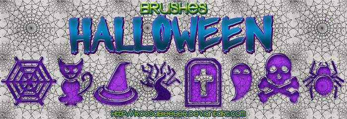 Halloween brushes by: roosabieeber