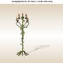 3D object 1.0 Candle with Vine