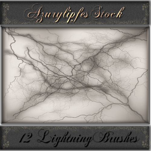 lightning brushes by AzurylipfesStock on DeviantArt