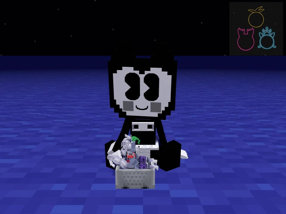 Baby Bendy plays with his Roxy kart toy by BendytheTCEGuy on DeviantArt