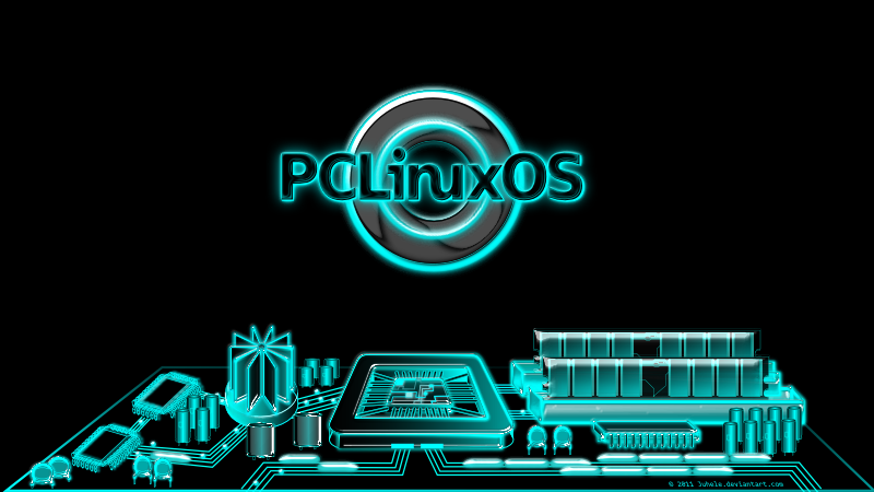 Pclinuxos city, Tron inspired by juhele