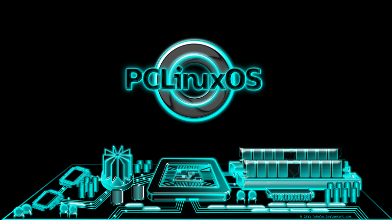 Pclinuxos city, Tron inspired