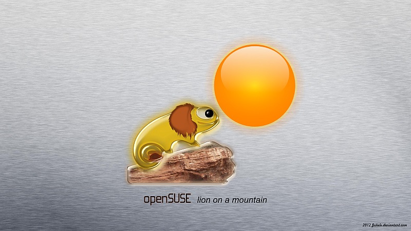 OpenSuse - Lion on a mountain by juhele