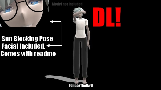 Blocking Sun Pose (+DL) by EclipseTheUwU on DeviantArt