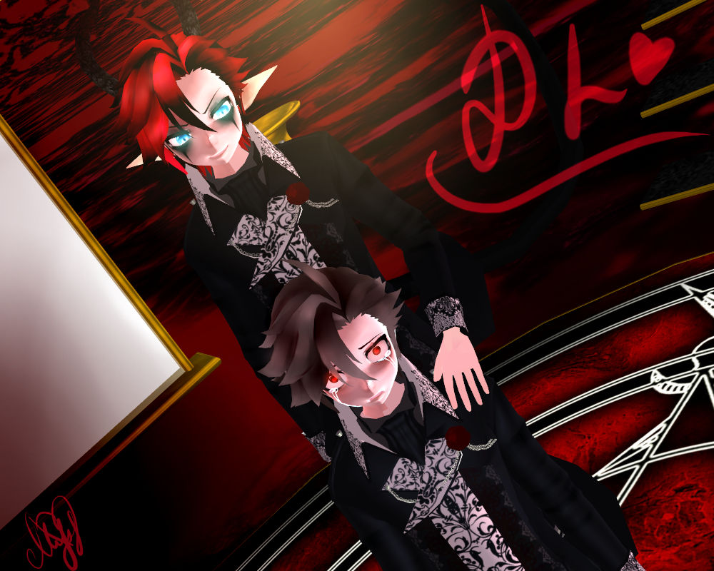 Devil Demon Mmd Open And Human Form Model My Oc By Lisa Heartilia99 On Deviantart