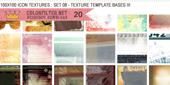 Icon Textures Set 08 - Texture Template Bases III