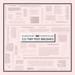 Decorative Brushes: Set 04 - Tiny Text