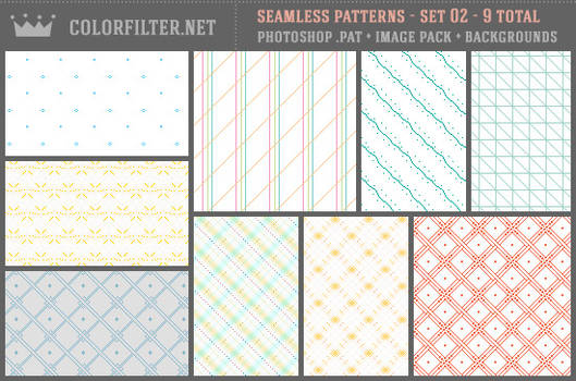 Seamless Patterns Set 02 - Misc + Pixels