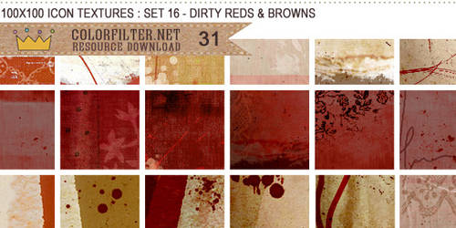 Icon Textures Set 16 - Dirty Reds + Browns