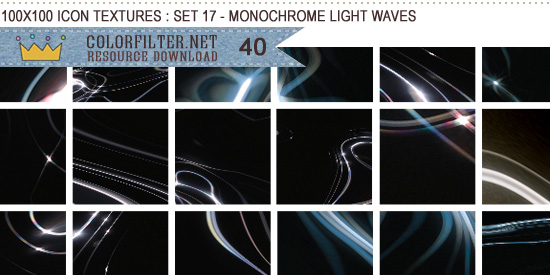 Icon Textures Set 17 - Monochrome Light Waves