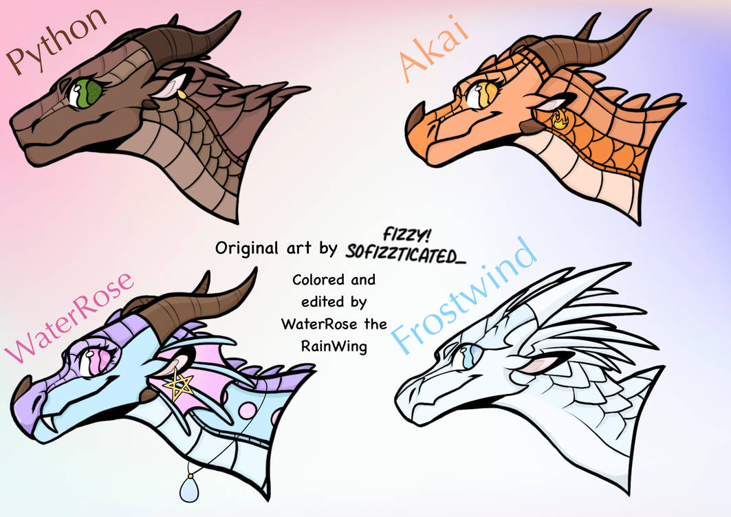 My Wings of Fire OCS! 1 by WaterRoseTheRainwing on DeviantArt