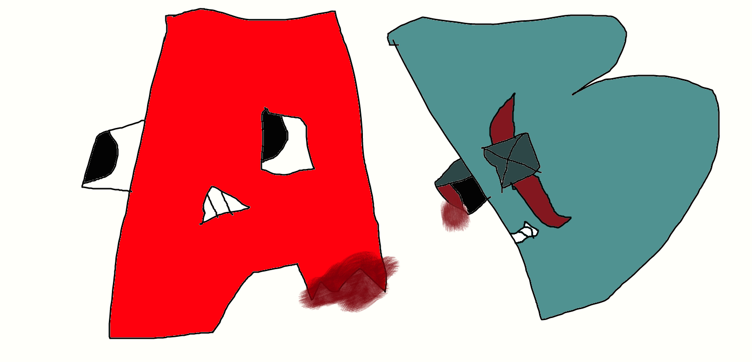 A And B (My New AU by GracieNonCringe on DeviantArt