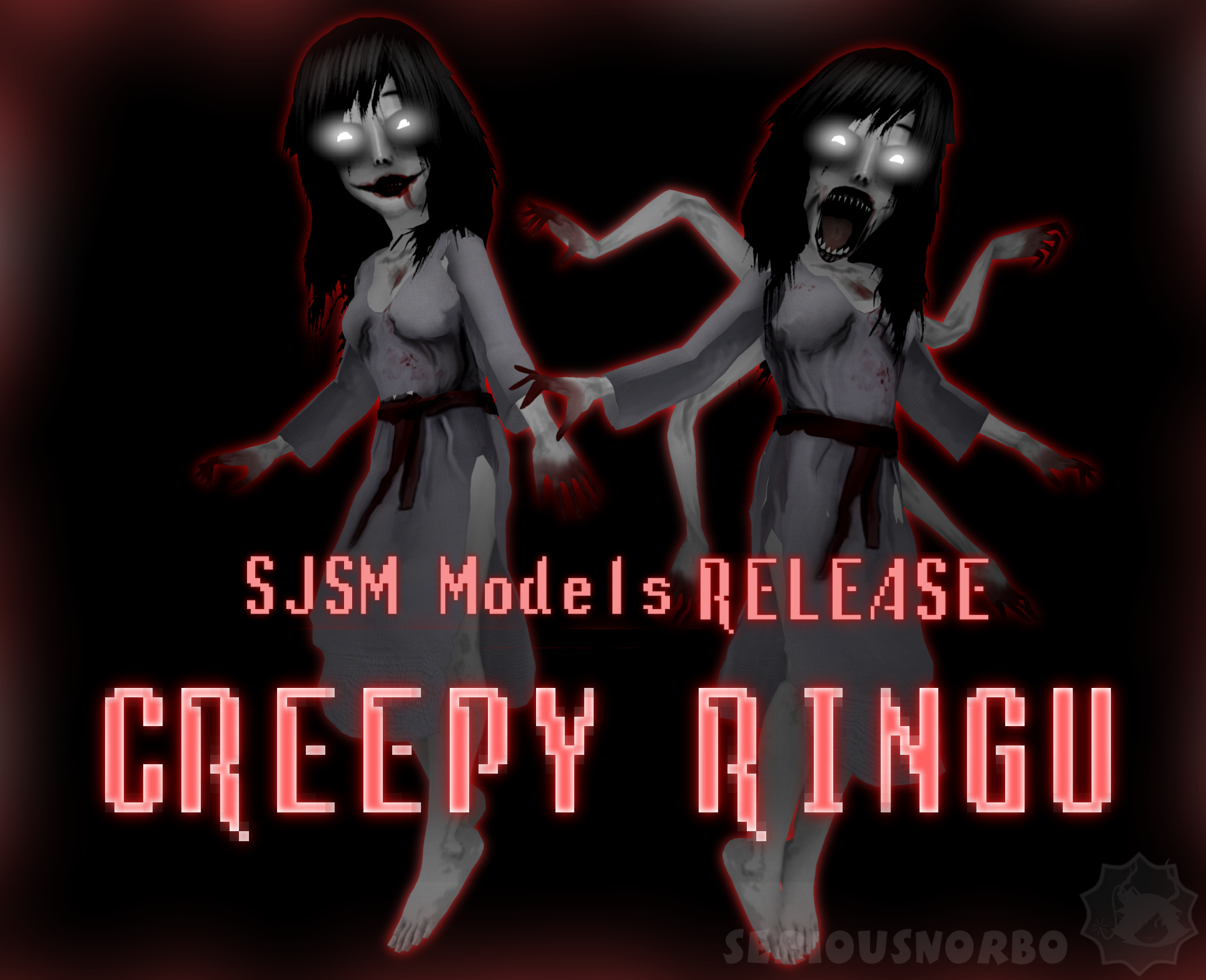 SJSM 3D Models Release - Creepy Ringu by SeriousNorbo on DeviantArt