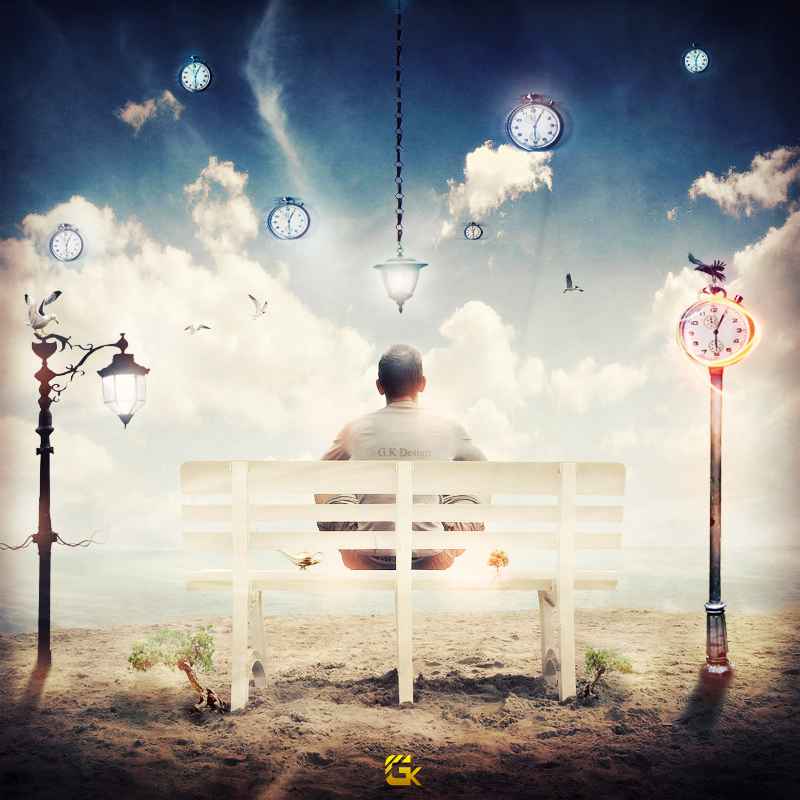 A Time traveller - PSD File (G.K Design)