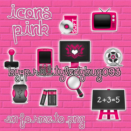 Iconos pink by PrettyLadybug093 on DeviantArt