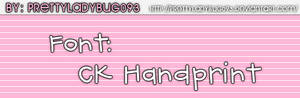 Font CK Handprint