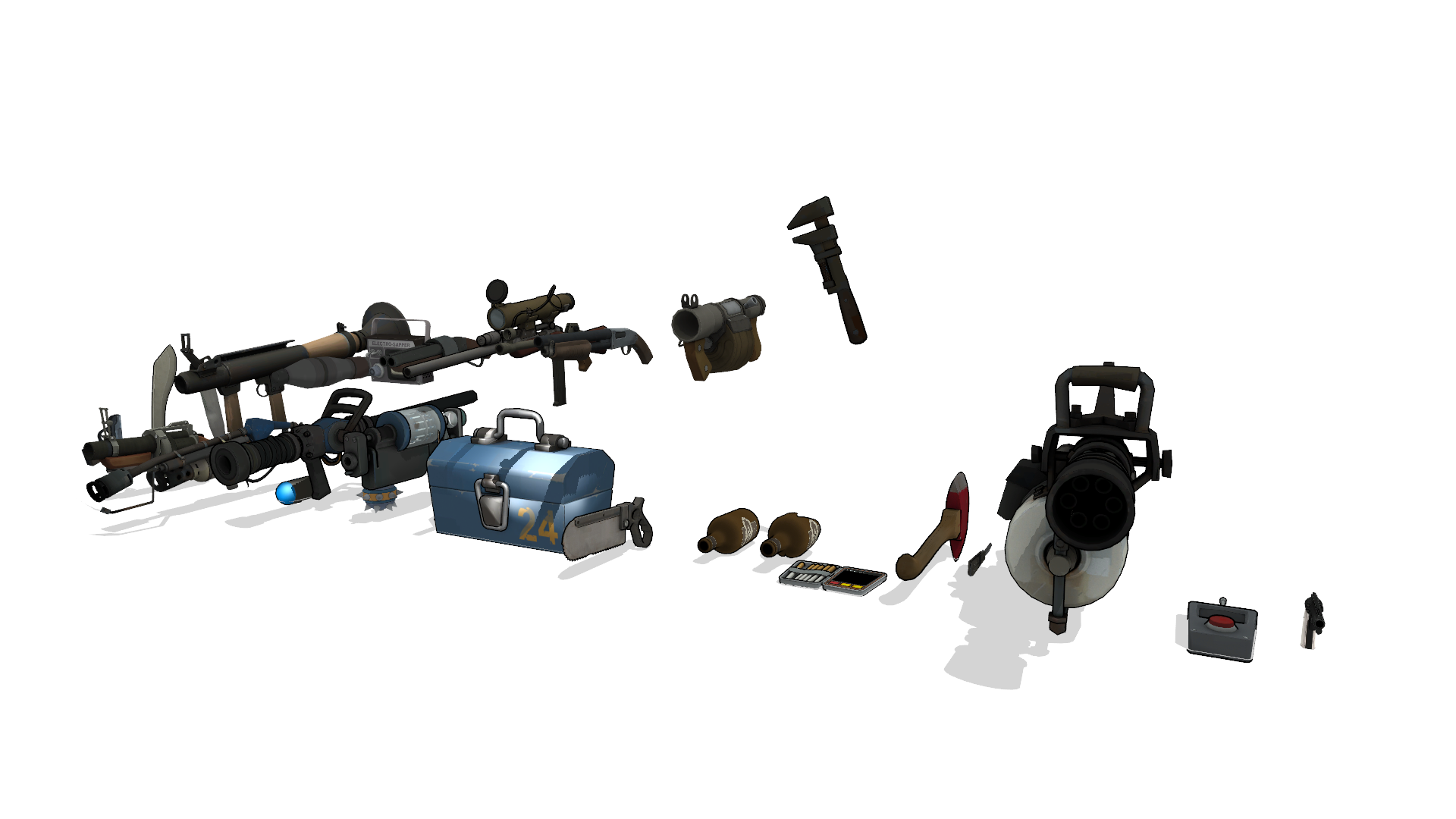 TF2 Weapons for MMD DL by Togekisspika35 on DeviantArt