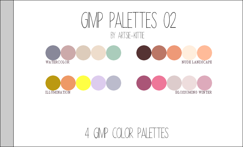 GIMP Palettes 2 by artsie-kittie by artsie-kittie on DeviantArt