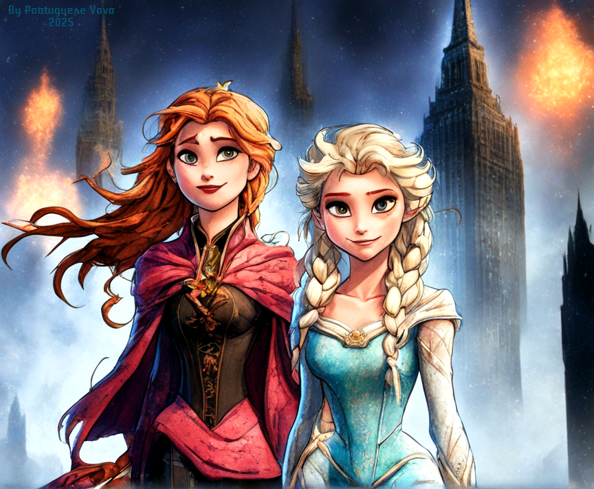 Anna And Elsa Escape From New York by PortugueseVoVo on DeviantArt